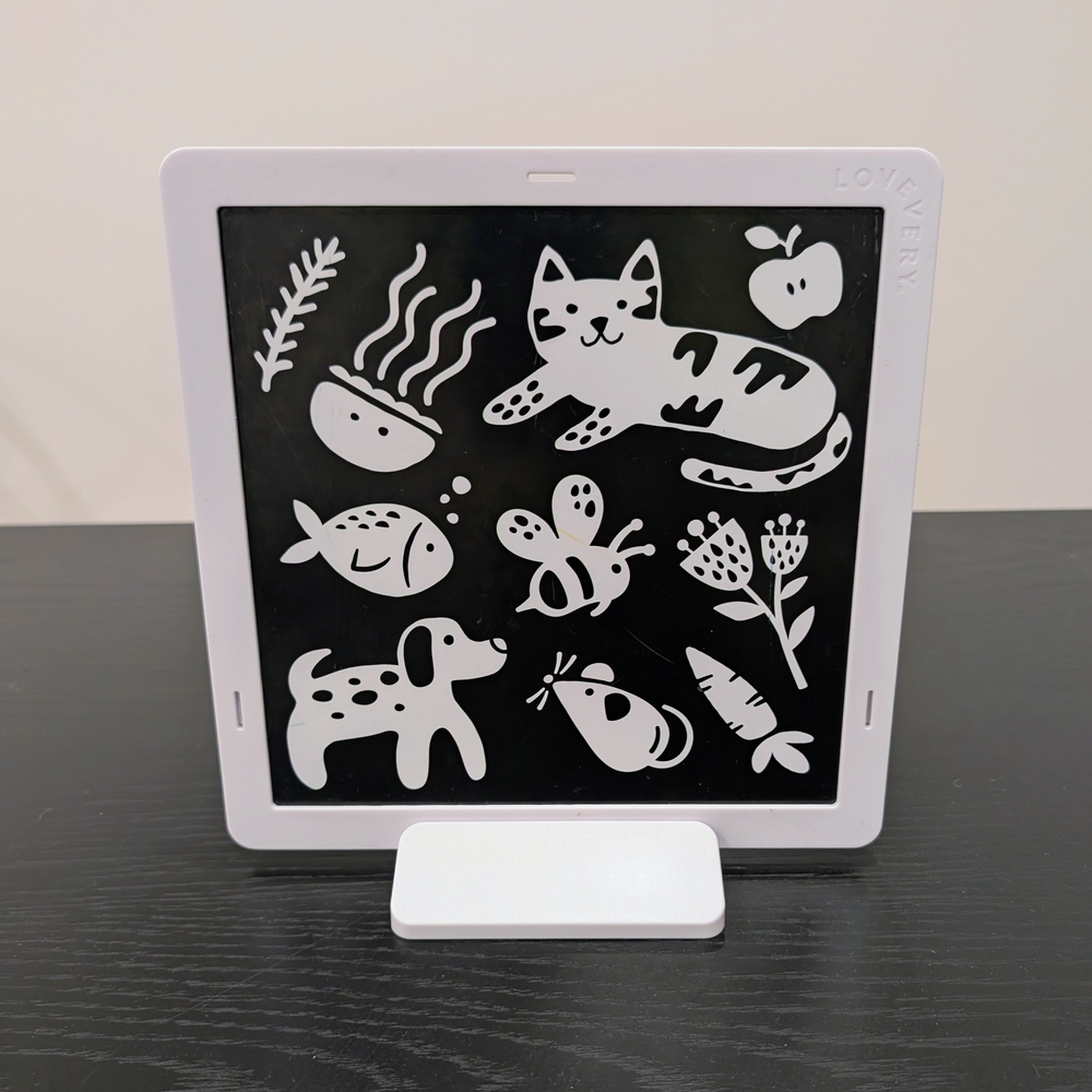 Lovevery Wooden Black Playboard and Framed Mirror